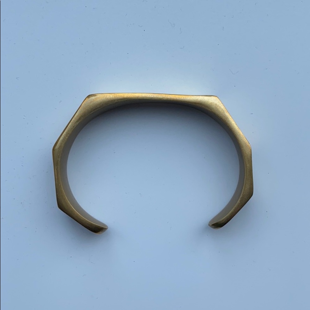 Geometric Gold Cuff